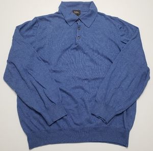 Neiman Marcus Blue Collared Sweater M